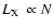 $L_{\rm X}~\propto N$