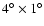 $4^{\circ }\times 1^{\circ }$