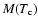 $M(T_{{\mbox{\scriptsize c}}})$