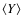 $\langle Y\rangle$