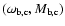 $(\omega_{{\mbox{\scriptsize b,c}}},M_{{\mbox{\scriptsize b,c}}})$