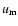 $u_{\rm m}$