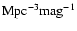 ${\rm Mpc}^{-3}{\rm mag}^{-1}$