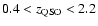 $0.4<z_{\rm QSO}<2.2$