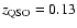 $z_{\rm QSO}=0.13$