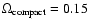 $\Omega _{{\rm compact}}=0.15$