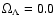 $\Omega_\Lambda=0.0$