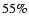 $ 55\%$