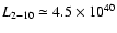 $L_{2-10} \simeq 4.5 \times 10^{40}$