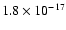 $1.8\times10^{-17}$