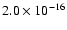 $2.0\times10^{-16}$