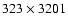 $323\times3201$