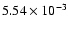 $5.54\times 10^{-3}$