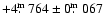$+4\hbox{$.\!\!^{\rm m}$ }764\pm 0\hbox{$.\!\!^{\rm m}$ }067$