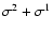 $\sigma ^2 + \sigma ^1$