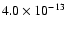 $4.0\times 10^{-13}$