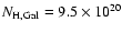 $N_{\rm H, Gal}=9.5\times 10^{20}$