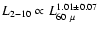 $L_{2-10}\propto L_{60~\mu}^{1.01\pm 0.07}$
