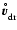 $\vec{v}_{\rm dr}^{\hspace{-0.6ex}^{\circ}}$