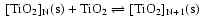 $~\rm
[TiO_2]_N(s) + TiO_2 \rightleftharpoons [TiO_2]_{N+1}(s)$