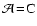 $\cal{A}\!=\!\rm C$