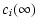 $\displaystyle c_i(\infty)$
