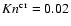 $Kn^{\rm cr} = 0.02$