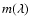 $m(\lambda)$