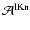 ${\cal A}^{\rm lKn}$