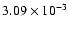 $3.09\times10^{-3}$