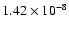 $1.42\times10^{-8}$