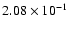 $2.08\times10^{-1}$