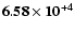 $\bf 6.58\times10^{+4}$