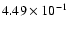 $4.49\times10^{-1}$