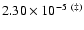 $2.30\times10^{-5}\;^{(\ddagger)}$