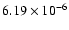 $6.19\times10^{-6}$