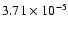$3.71\times10^{-5}$