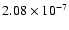 $2.08\times10^{-7}$