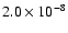 $2.0\times10^{-8}$