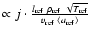 $\propto j\cdot\frac{l_{\rm ref}~\rho_{\rm ref}~\sqrt{T_{\rm ref}}}
{v_{\rm ref}~\langle a_{\rm ref}\rangle}$