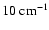 $10~\rm
cm^{-1}$