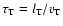$\tau_{\rm T} = l_{\rm T}/v_{\rm T}$