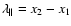 $\lambda_\Vert = x_2 -
x_1$