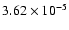 $3.62\times 10^{-5}$