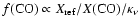 $f({\rm CO})
\propto X_{\rm ref}/X({\rm CO})/\kappa_\nu$
