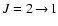 $J=2\!\rightarrow\! 1$