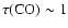 $\tau({\rm CO}) \sim 1$
