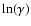 $\ln(\gamma)$