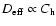 $D_{\rm eff} \propto C_{\rm h}$