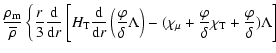 $\displaystyle \frac{\rho_{\rm m}}{\overline{\rho}} \left\{ \frac{r}{3}\frac{\rm...
...c{\varphi}{\delta} \chi_{\rm T}+\frac{\varphi}{\delta}) \Lambda
\right] \right.$